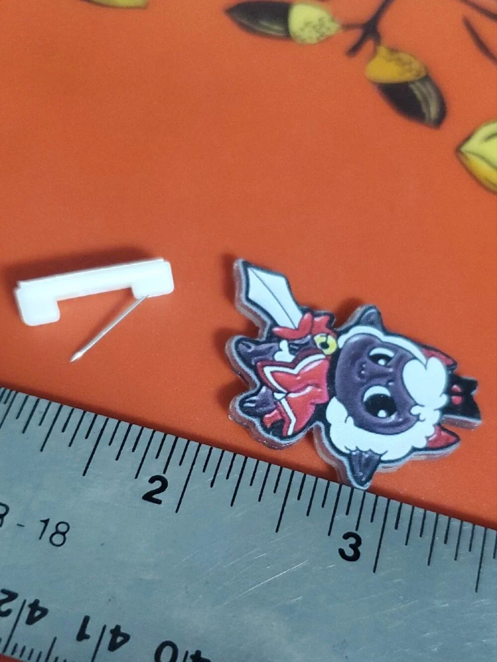 Sheep Warrior Acrylic Pin Cult Of The Lamb